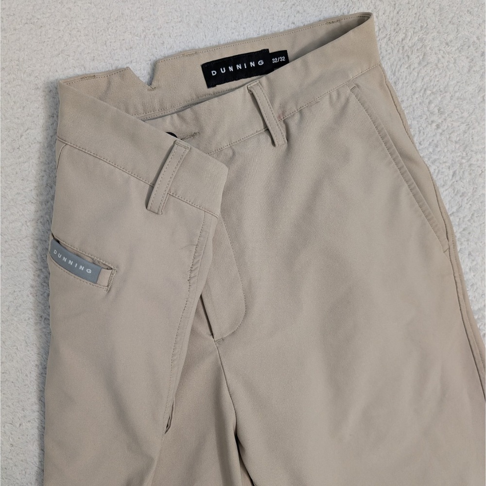 Dunning Stretch Performance Golf Pants Bottoms Men's‎ 32X32 Tan Beige